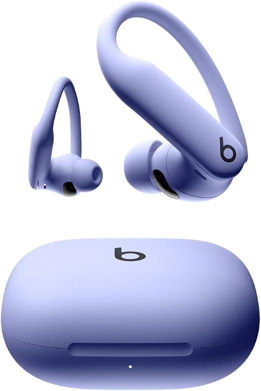 Beats Powerbeats Pro 2 - Wireless Noise Cancelling Workout Earbuds with Secure- Fit Earhooks, Up to 45-Hour Battery with Charging Case, Sweat & Water Resistant, Heart Rate Monitoring - Hyper Purple