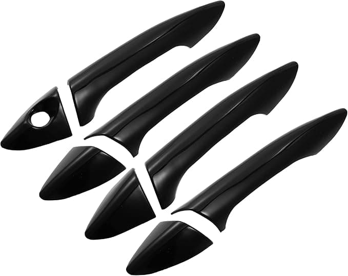 X AUTOHAUX 8pcs Exterior Door Handle Cover for Hyundai Elantra 11-16 Black